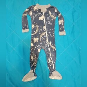 Burts Bees Organic Cotton Zip Onsie Pajamas PJs